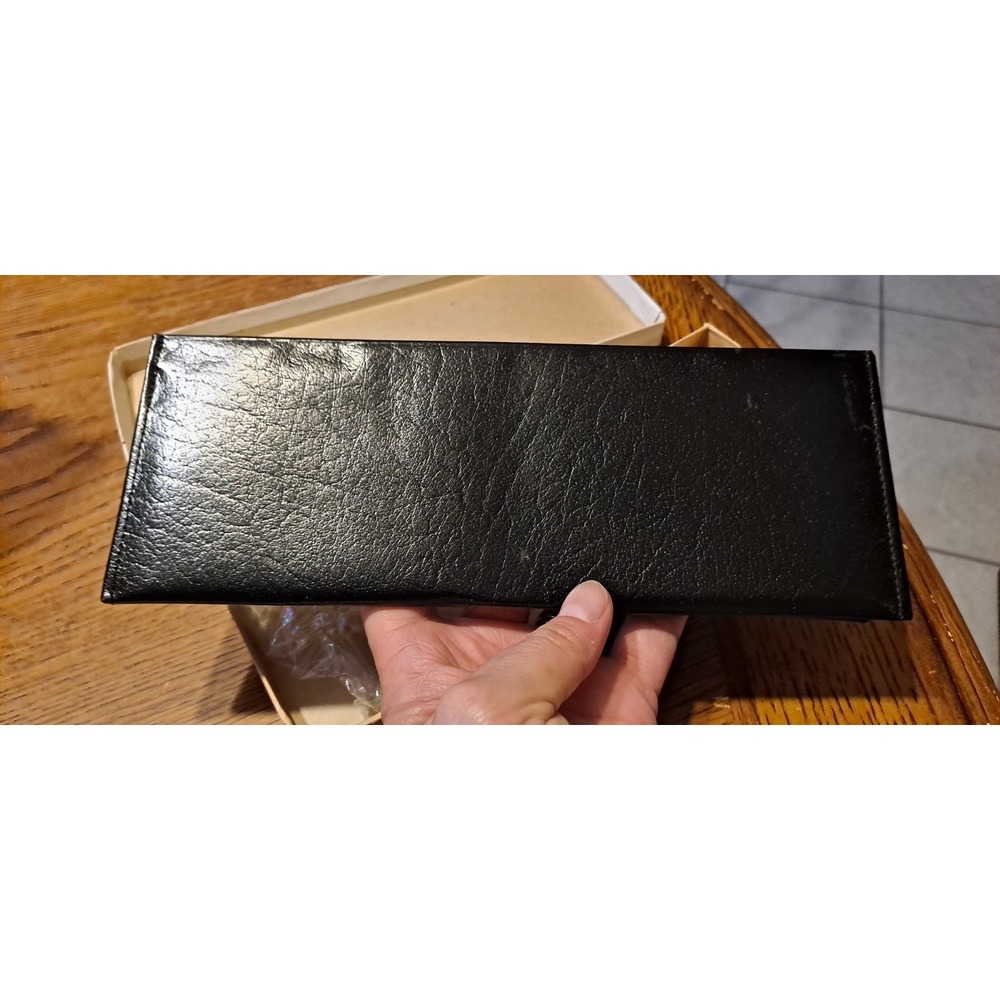 3M Service Award 1972 1million Hours Black Wallet Water Buffalo Calf Leather - Picture 5 of 6